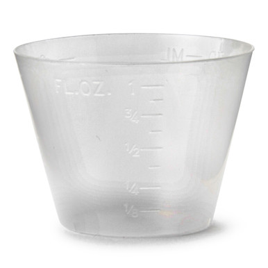 5000 Pack] 1 oz Graduated Medicine Cups – Polypropylene Disposable Measuring  Cup - Clear Plastic Cups with ML, Dram, CC, TBSP & FL OZ Measure Markings  for Pill, Liquid / Powder Medicines, Epoxy 