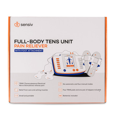 Sensiv Full-Body TENS Unit with Foot Attachment 2 X 4 X 6 Inch