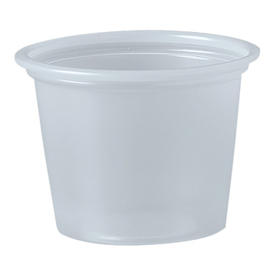 Solo P200N 2 oz. Translucent Polystyrene Souffle / Portion Cup - 2500/Case