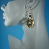 .Art Asian coin earrings .Art Asian coin earrings