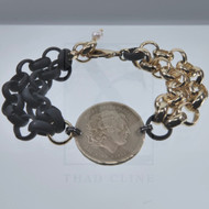 Greek coin large rollo bracelet 
