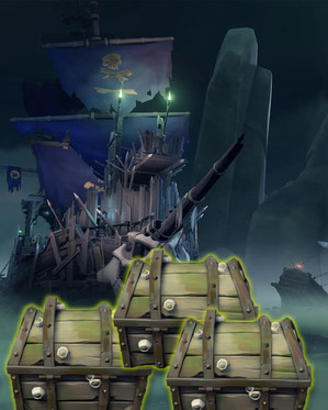 300 Shipwrecked Chests and 500 Skelly Ships