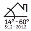 14-60 degrees pitch required