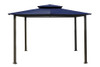 Barcelona Soft Top Gazebo with Navy Canopy