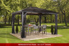 Sojag 314-9160734 Verona Gazebo 10 x 14 ft - Dark grey