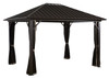 Sojag 500-9165043 Genova Gazebo 10 x 14 ft - Dark brown