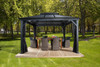 Sojag Mykonos II Double Roof Gazebo 12 x 16 ft - Black