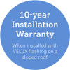 VELUX 30-1/2 in. x 46-1/2 in. Electric Venting Curb Mount Skylight VCE 3046