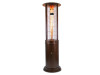 Shine Round Flame Tower Heater Hammered Bronze