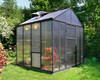 Canopia by palram Glory 8 ft. x 8 ft. Greenhouse Kit - Grey Structure & Frost Multi Wall Panels