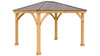 Yardistry 10 x 12 Meridian Gazebo with Cedar Wood & Aluminum Roof