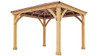 Yardistry 10 x 12 Meridian Gazebo with Cedar Wood & Aluminum Roof