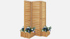 Yardistry Fusion Self-Standing Cedar Privacy Screen