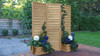 Yardistry Fusion Self-Standing Cedar Privacy Screen