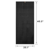 Rich Solar MEGA 100 ONYX | 100 Watt Monocrystalline Solar Panel | Best 12V Black Panel for VAN RVs and Off-Grid | 25-Year Output Warranty