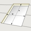 VELUX EDM A06 Metal Roof Flashing Kit with Adhesive Underlayment for Deck Mount Skylight