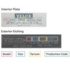 How to read ID plate and etching