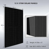 SunGoldPower Off-Grid Solar Kit 13000W 48VDC 120VAC/240V 20.48KWH PowerWall Lithium Battery 12 X 370 Watts Solar Panels SGM-1320M