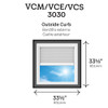 VELUX VCM 3030 Manual Venting Curb Mount Skylight