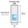 VELUX VS C08 Manual Venting Deck Mount Skylight