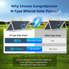 SunGoldPower SGN-590-BDG1 590 Watt Bifacial N-Type Monocrystalline Solar Panel UL61730 CEC Listed (SGN-590-BDG1)