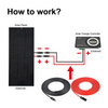 Rich Solar RS-10101 10 Gauge Extension Cable to Connect Solar Panel to Charge Controller | Pair of 10AWG Red and Black Extension Wires for Solar Panel to Charge Controller (RS-10101-Main)