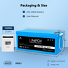 SunGoldPower LFP24-100A 24V 100Ah LiFePo4 Deep Cycle Lithium Battery Bluetooth / Self-Heating / IP65 (LFP24-100A)