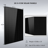 SunGoldPower SGR-13K25S Off-Grid Solar Kit 13000W 48VDC 120V/240V LifePo4 25.6KWH Lithium Battery 20 X 415 Watts Solar Panels (SGR-13K25S)