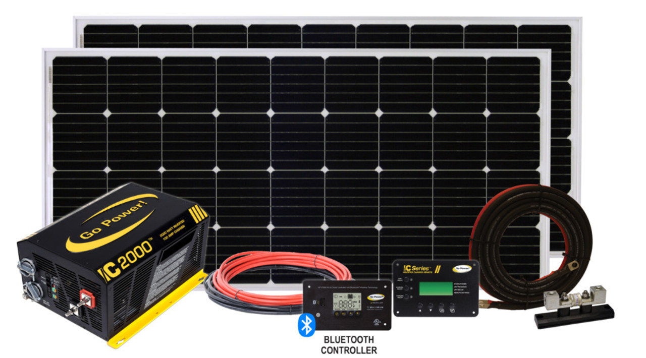 Go Power Solar Elite Charging System (380 watts) | Solartown.com