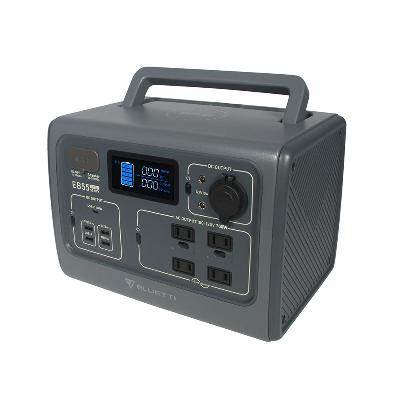 Bluetti EB55 Grey 700W/537Wh Portable Energy Storage