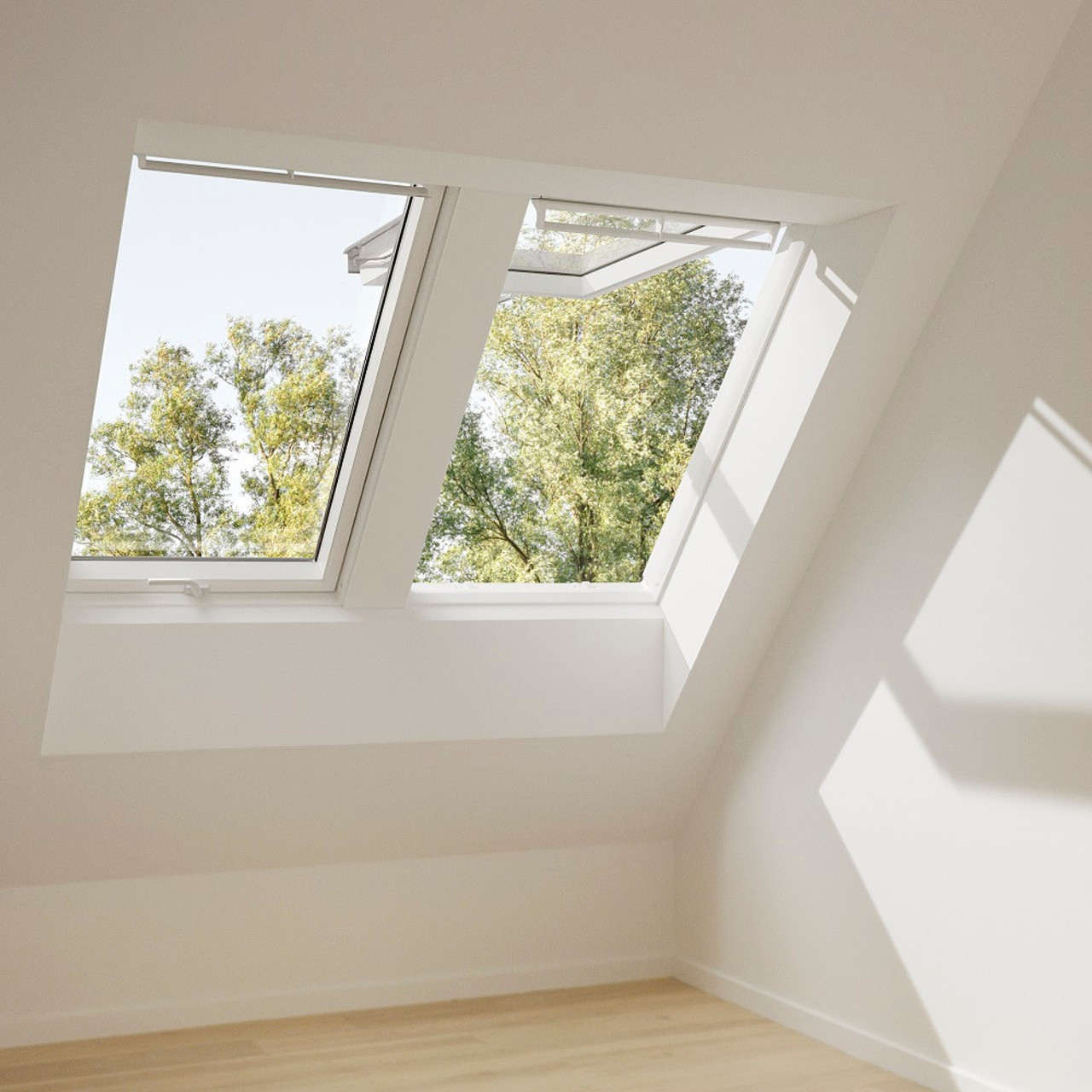 UNCROWD/LANGLEY/A-CLR×調光(GRY) VELUX GPU MK06 Top Hinged Roof Window | SolarTown.com