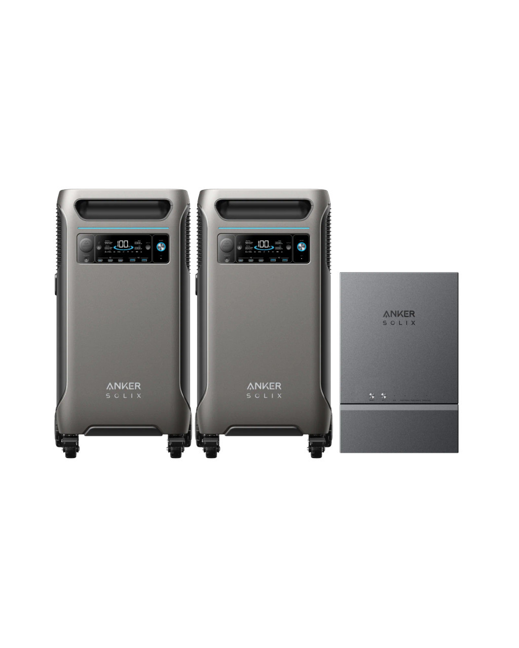 2× Anker SOLIX F3800 | 12000W, 7.68kWh + Smart Home Power Kit