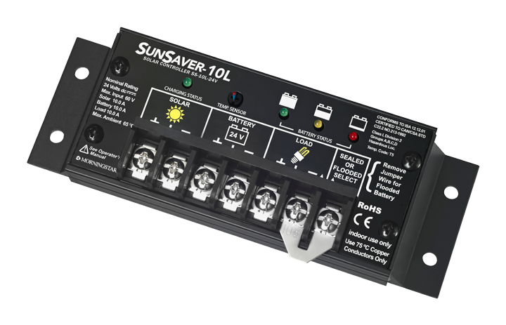 Morningstar SunSaver SS-10L-24V PWM Charge Controller (SLR-520-0039)