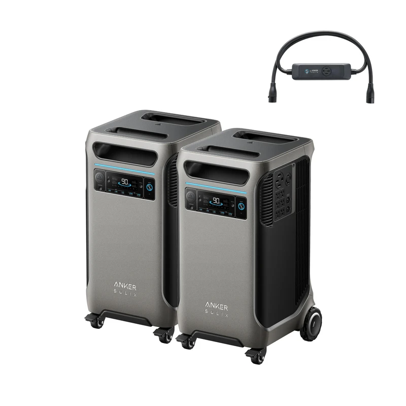 2× Anker SOLIX F3800 + Double Power Hub (B179011H)