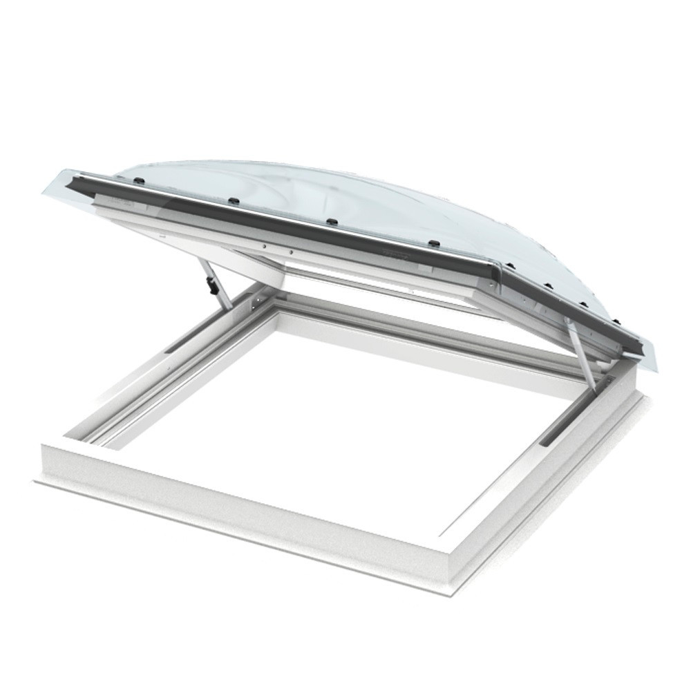 VELUX 120x120 cm Flat Roof Exit Skylight with Polycarbonate Dome
