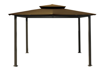 Barcelona Soft Top Gazebo with Cocoa Dome-Tex Canopy (10 ft. x 12 ft.)