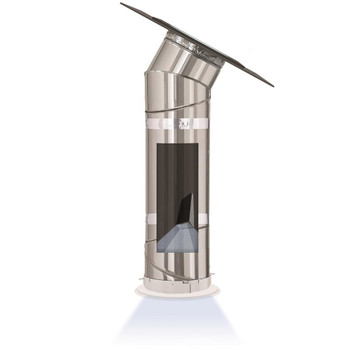 Velux 14 in. Flat Glass Tubular Skylight w/Rigid Tunnel, Low Profile Flashing and Solar Powered Night Light