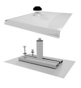 Quick Mount PV QMTR-BM-A-12 Tile Base Mount 