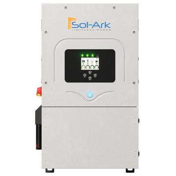 Sol-Ark 15K-2P-N-EMP, Battery Inverter, Grid Tie, EMP Protection, 12000W, 120/240/208VAC, 200A Passthrough, Outdoor, 10 Yr Warranty