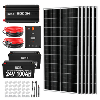 Rich Solar 1200 Watt 24V Complete Solar Kit