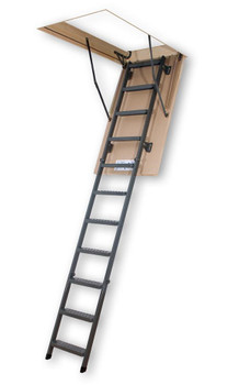 Fakro LMS 2247 22.5 in. x 47 in. Insulated Metal Folding Attic Ladder