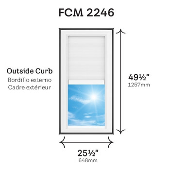 VELUX FCM 2246 Fixed Curb Mount Skylight