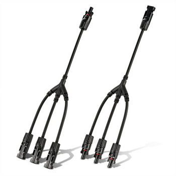 Rich Solar RS-Y3 Y Branch Parallel Adapters 3-to-1 | 3-to-1 Weatherproof Parallel Adapters for Solar Panels | Easy to Install (RS-Y3)