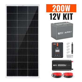 Rich Solar RS-CK200 200 Watt Complete Solar Kit (RS-CK200)