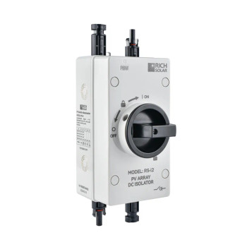Rich Solar | Solar PV DC Quick Disconnect Switch | 1500 Volt 32 Amp | 2 Pole 1 String