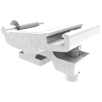 IronRidge Hidden End Clamp, Mill (Priced as each)