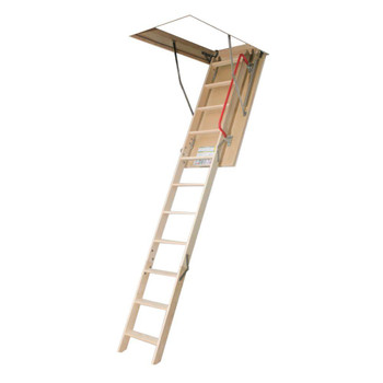 Fakro LWP 2547 25 in. x 47 in. 8 ft. 11 in. Wood Attic Ladder