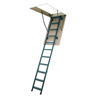 Fakro LMS 3054 30 in. x 54 in. Insulated Metal Folding Attic Ladder
