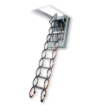 Fakro LSF 2247 22 in. x 47 in. Fire Rated Metal Scissor Attic Ladder