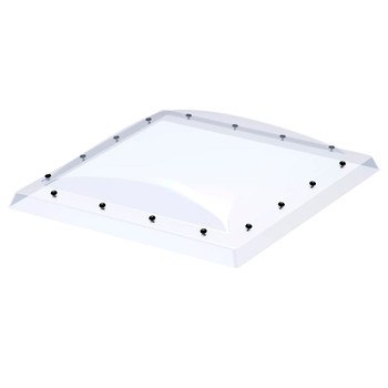 VELUX 35-7/16 in. x 47-1/4 in. Flat Roof Exit Skylight with Polycarbonate Dome, Includes Manual Venting Base VELUX 35-7/16 in. x 47-1/4 in. Flat Roof Exit Skylight with Polycarbonate Dome, Includes Manual Venting Base